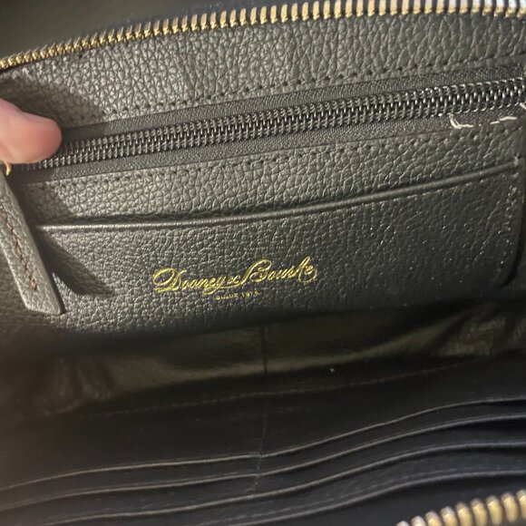 Dooney & Bourke Black Pebble Leather Ambler Crossbody/Top Handle – Missing Strap - Picture 3 of 6